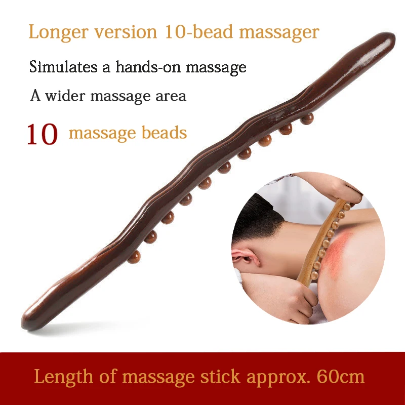 Wooden Gua Sha Massager Stick For Neck Shoulder Back Massager Scrape Therapy SPA Beauty Salon Rolling Massager