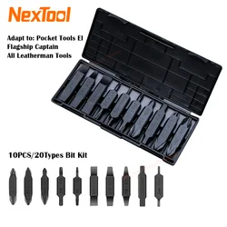 NexTool Bit Kit 20 Types of Accessory Kit Set Screwdriver Set for NexTool Pocket Tools E1 Flagship Captain Hand Tools Multi-tool