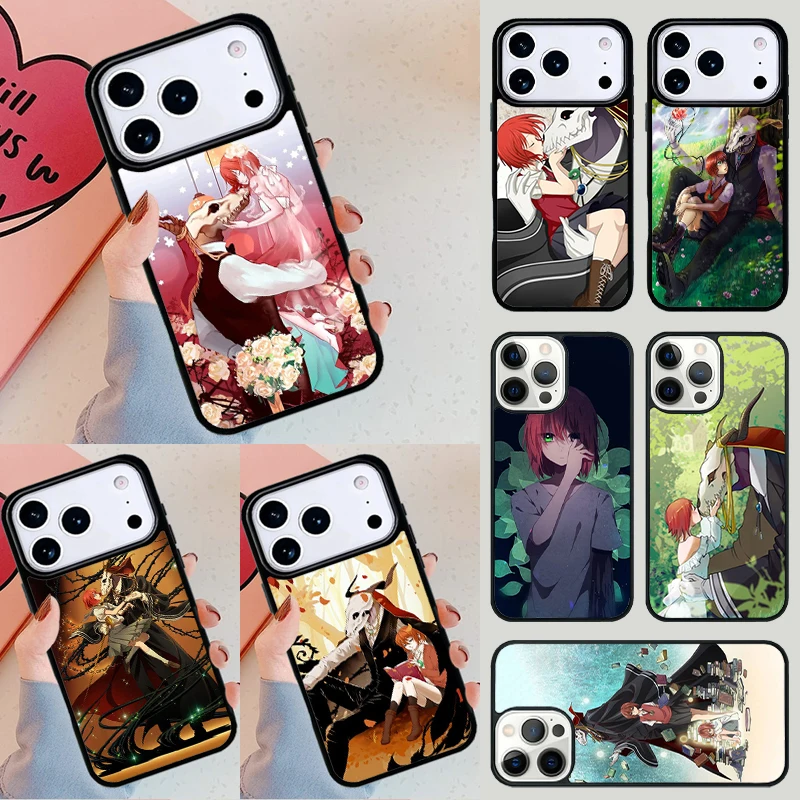 Funda para Teléfono con Diseño de Anime Ancient Magus Bride para Apple iPhone 17 Air 16E 15 14 Plus 13 12 11 Pro Max Mini