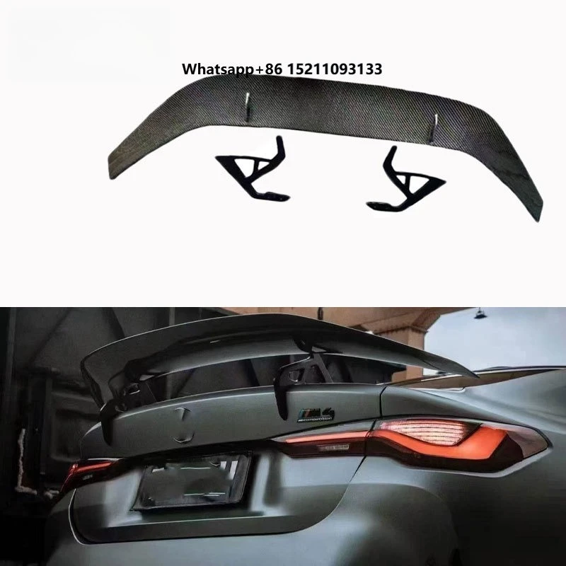 High Quality Carbon Fiber Large Rear Wing Trunk Spoiler for  G80 M3 G82 M4 2020+