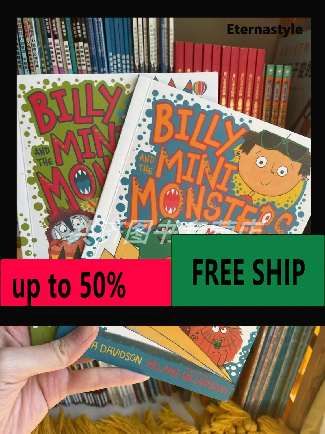 Hot Audio version of "Billy and the Mini Monsters" - 15 volumes in English with audio content included