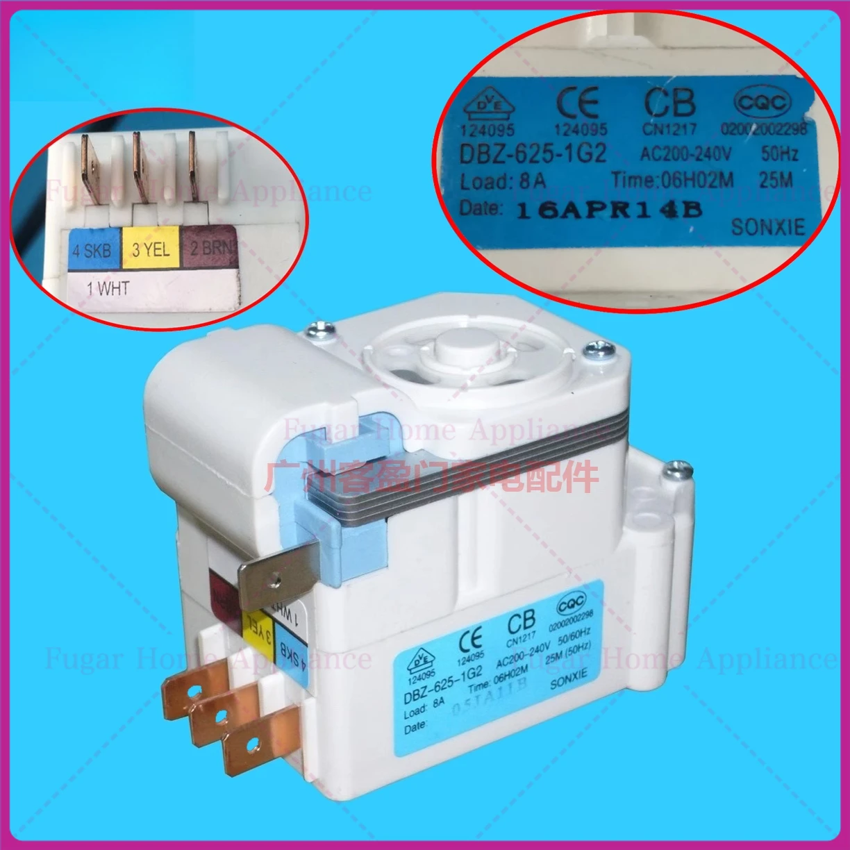 For Panasonic and other refrigerator timers DBZ-625-1G2 refrigerator defroster defrost timing refrigerator accessories