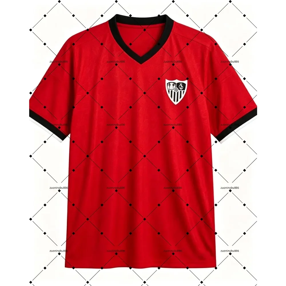 2026-27 Seville Club Home and Away Jerseys, T-shirts with Digital Printing Patterns, Sports Breathable Short Sleeves Fan Gift