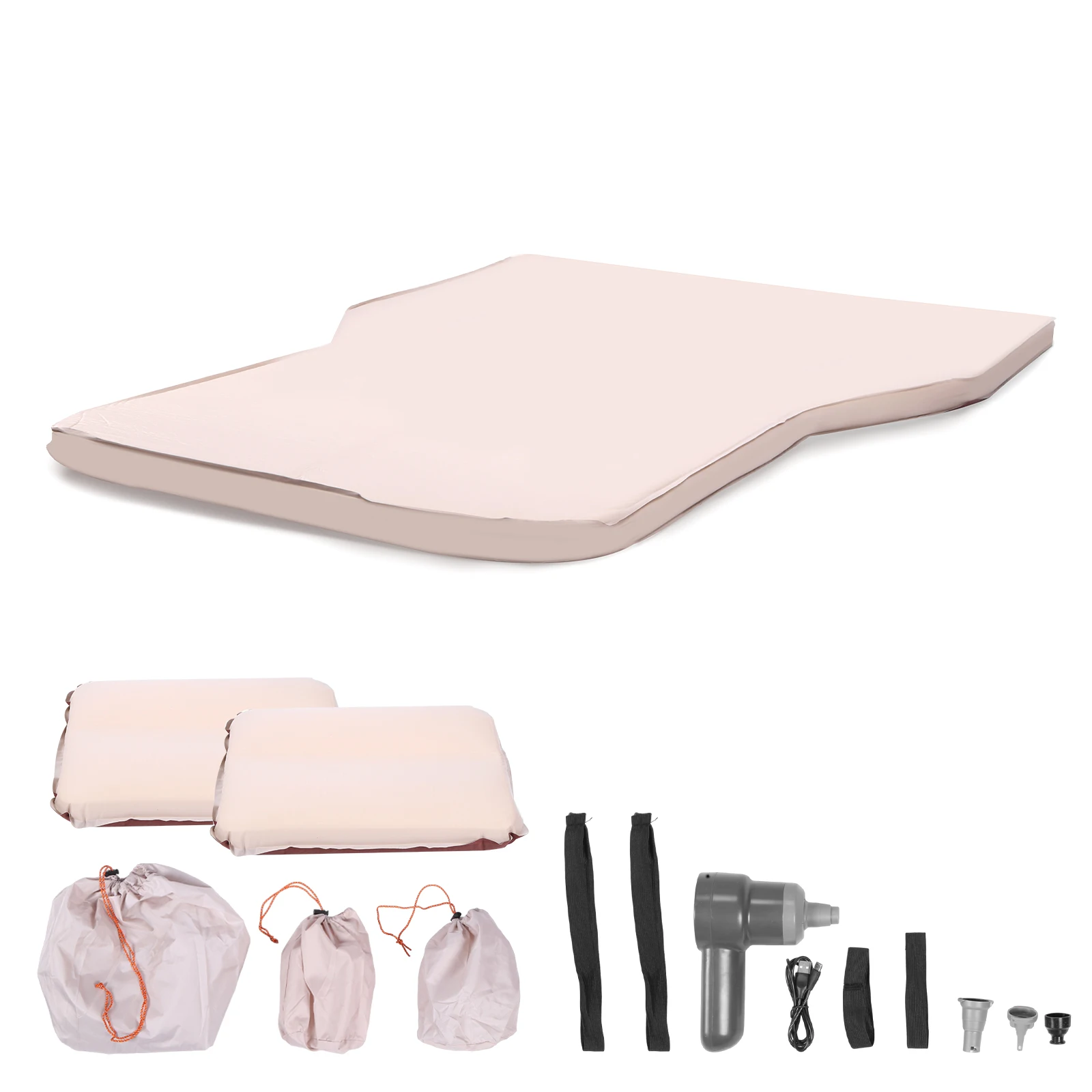 

2.36 Inch Thick Camping Mattress Pad with Pillow Camping Bed Pads Easy Inflate&Deflate for Backpacking Hiking Traveling