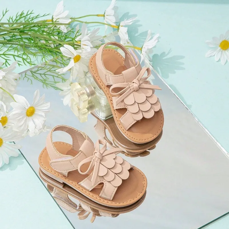 Child Summer Princess Sandals2026New Korean Edition Girl Flat Travel Shoe FashionGirl Anti Slip Comforta CampusGirl SandalsShoes