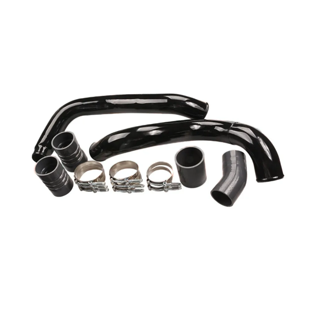 Kit Pipa & Boot Intercooler untuk 2003-2007 Ford 6.0L Powerstroke Diesel Hitam untuk 04-07 Ford F-450 SUPER DUTY 6.0L 363ci OHV V8