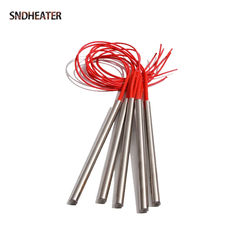 SNDHEATER 6MM Stainless Steel Cartridge Heating Rod 280/290/300W Electric Die Cast Heater 190/195/200/210/220MM 110V/220V/380V