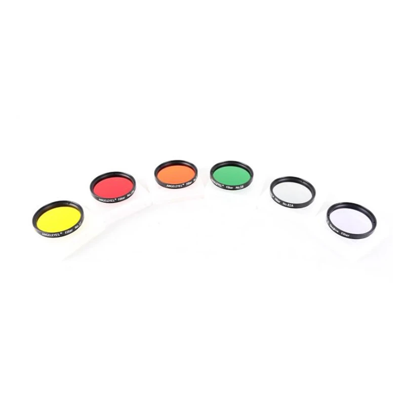 Angeleyes 2 Inches Nebula Filter 6 Colors Red Orange Yellow Green Blue Purple Astronomical Telescope Accessory