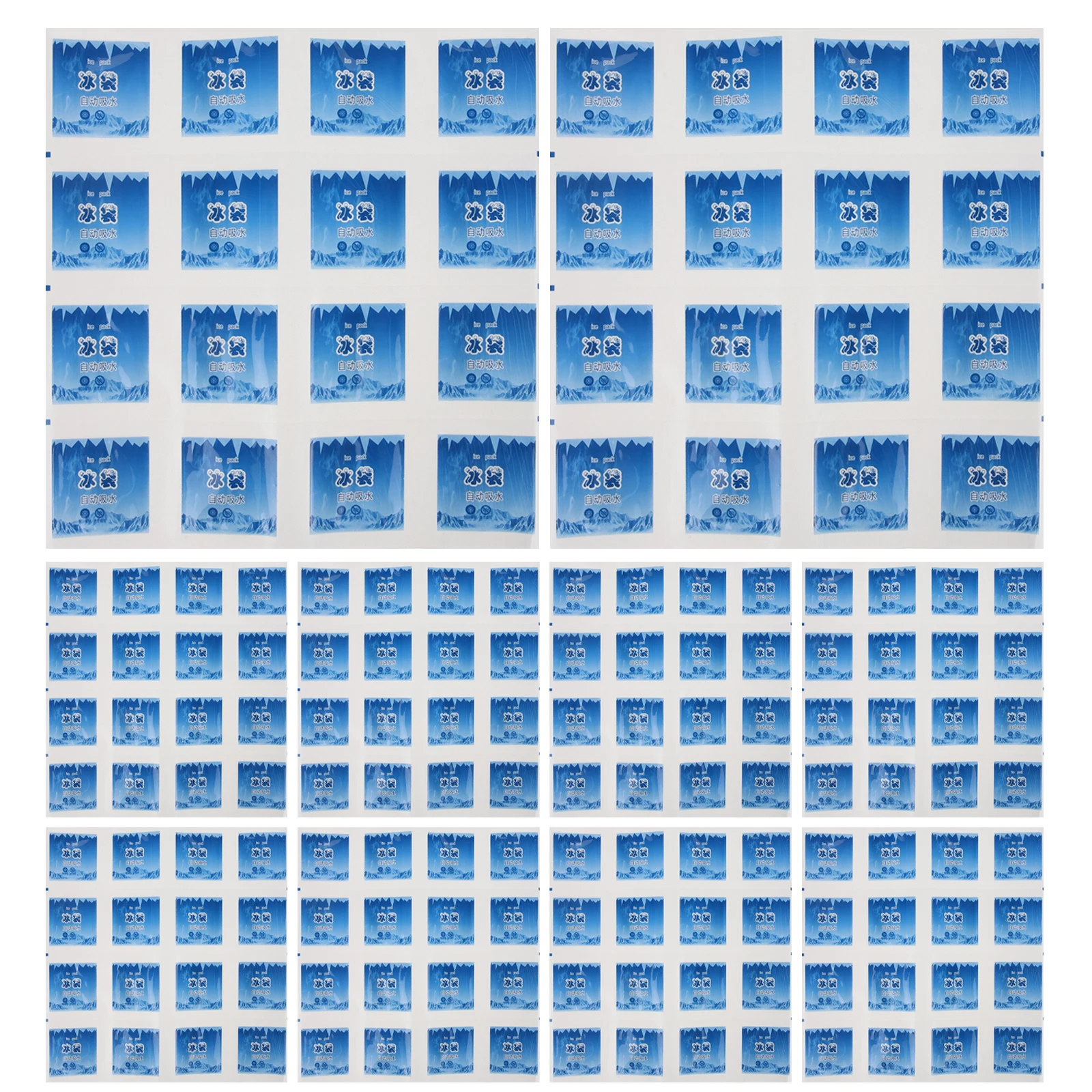 

12 Sheets 28x28cm Ice Packs for Cooler Lunch Box Fresh Keeping Cases Freezer Storage Pouch Airdelivery Material
