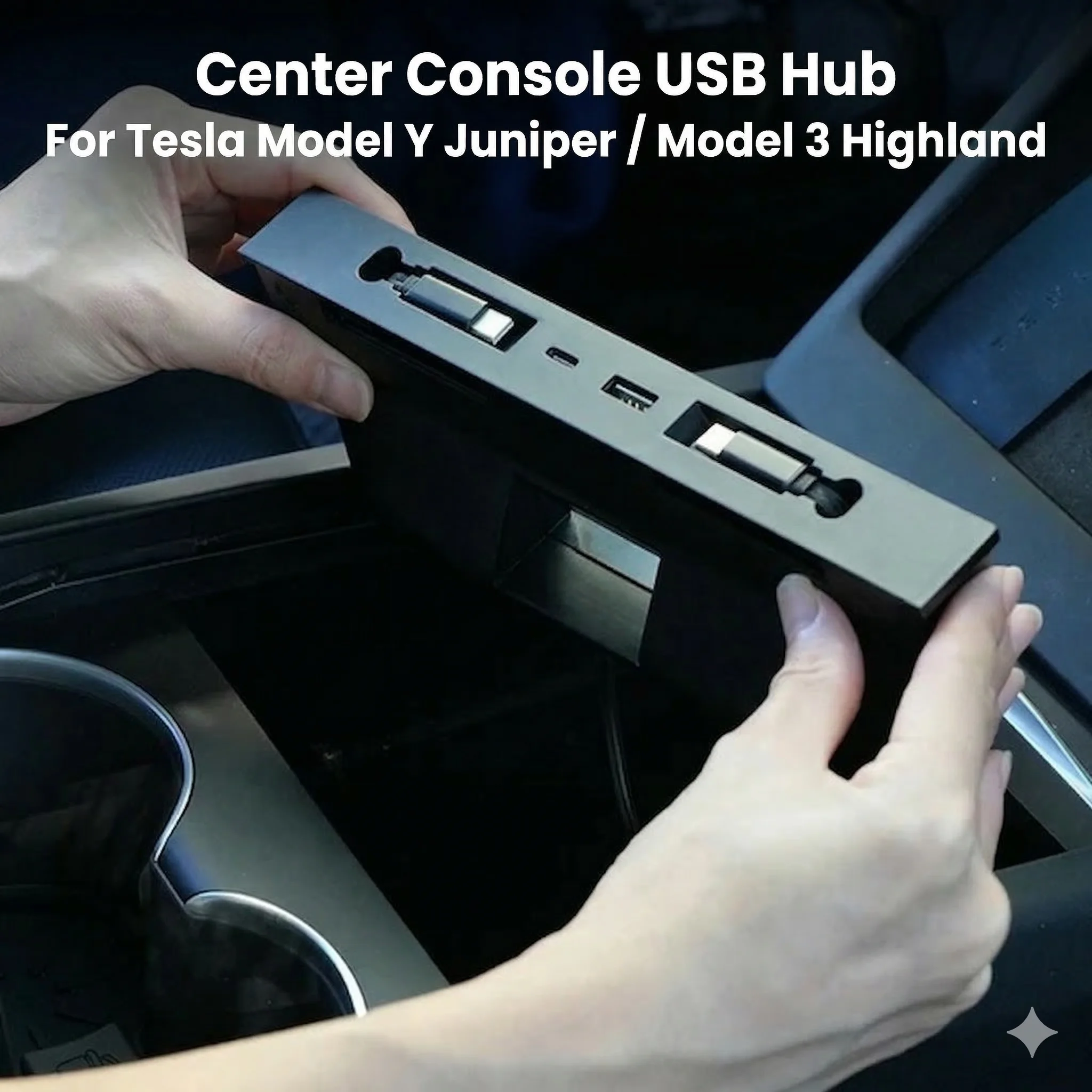 Smart Expansion Dock for Tesla Model 3 Highland for Model Y  Juniper Docking Station Fast Charger Central Control Charging Shunt