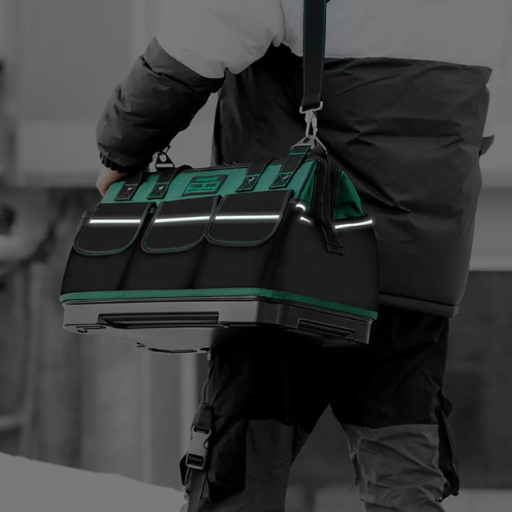Professional Grade Electrician Tool Bag Built with Wear Resistant Oxford Fabric and Heavy Load Carrying Design