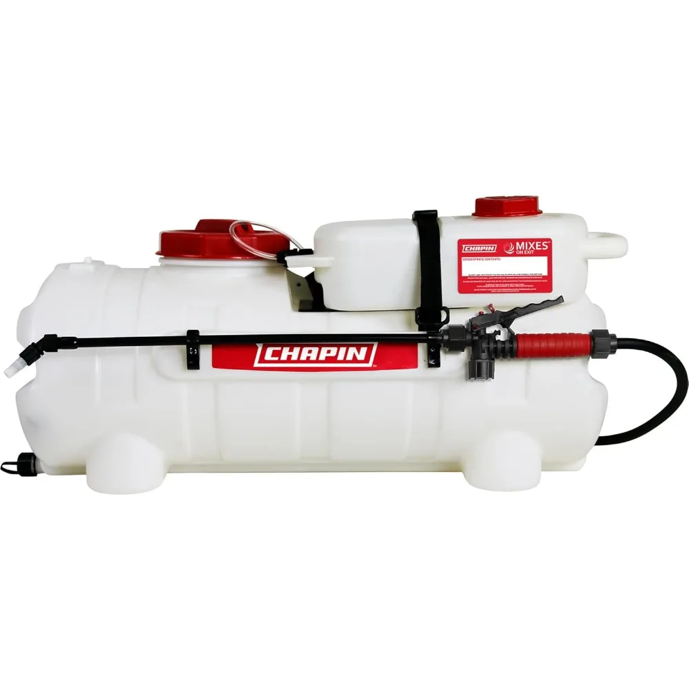 

15 Gallon Mixes on Exit 12V, 2.2 GPM Pump ATV/UTV Spot Sprayer with Separate Water Tank than Concentration Tank,Made in the USA