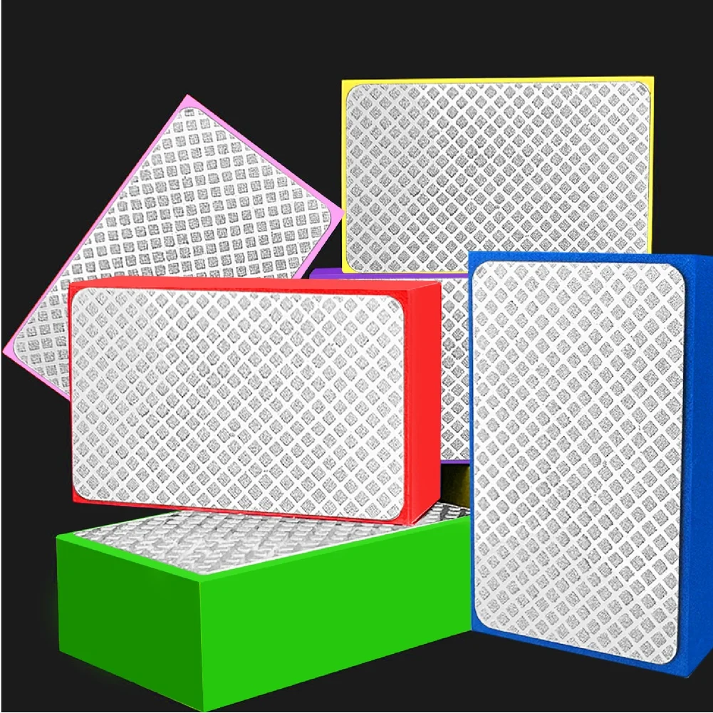 Emery Abrasive Hand Grinding Pad Set with Hard Sponge Core for Polishing For Glass Marble for granite and for tile Preparation