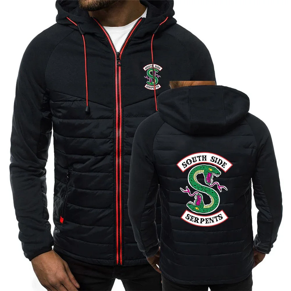 2024 New Riverdale Men Spring and Autumn Classics Seven Color Hooded Comfortable Cotton Padded Jacket Printing Design Coats Tops