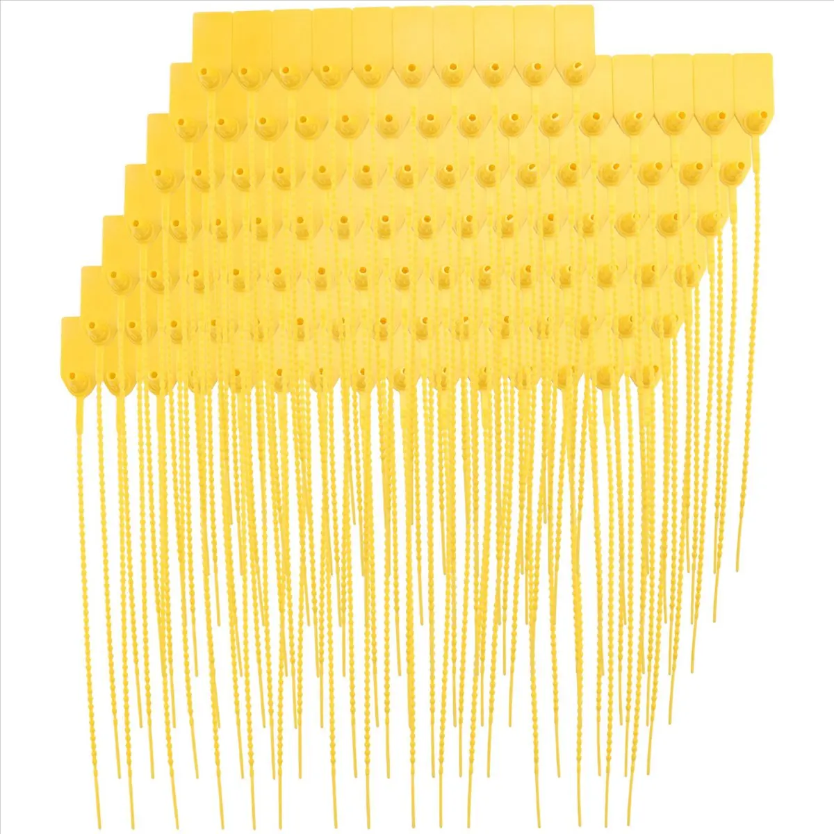 100 Plastic Tamper Seals, Numbered Zip Ties Tags,Disposable Self Locking Signage for Fire Extinguish image 6