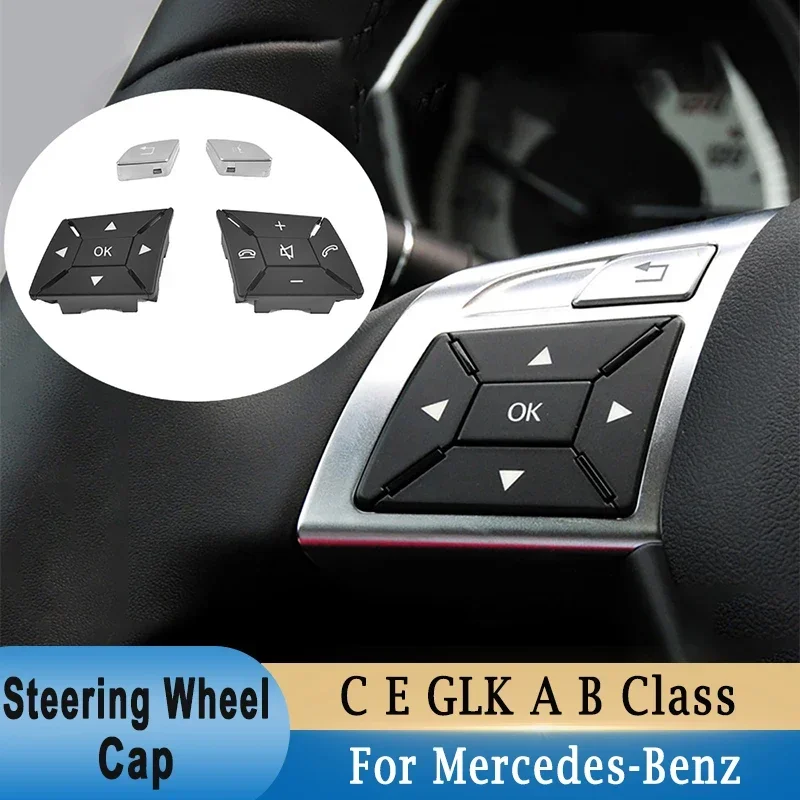 Steering Wheel Button Cover Cap for Mercedes-Benz C E GLK A B Class GLA CLS W204 X204 W212 W156 W246 W207 W117 W218 2185400162