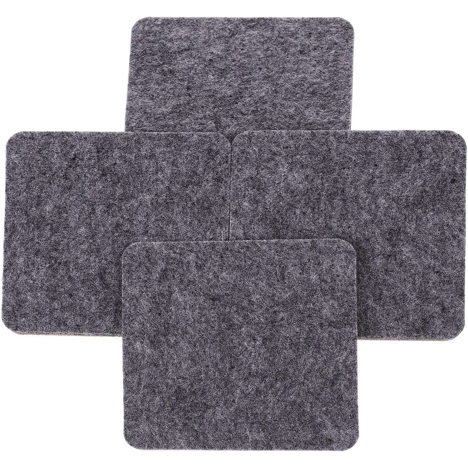 

4pcs Felt Coasters Insulated Heat Resistant Cup Pads Anti-Skid Table Mats Reusable Mug Coaster Pads For Coffee Drinks Household