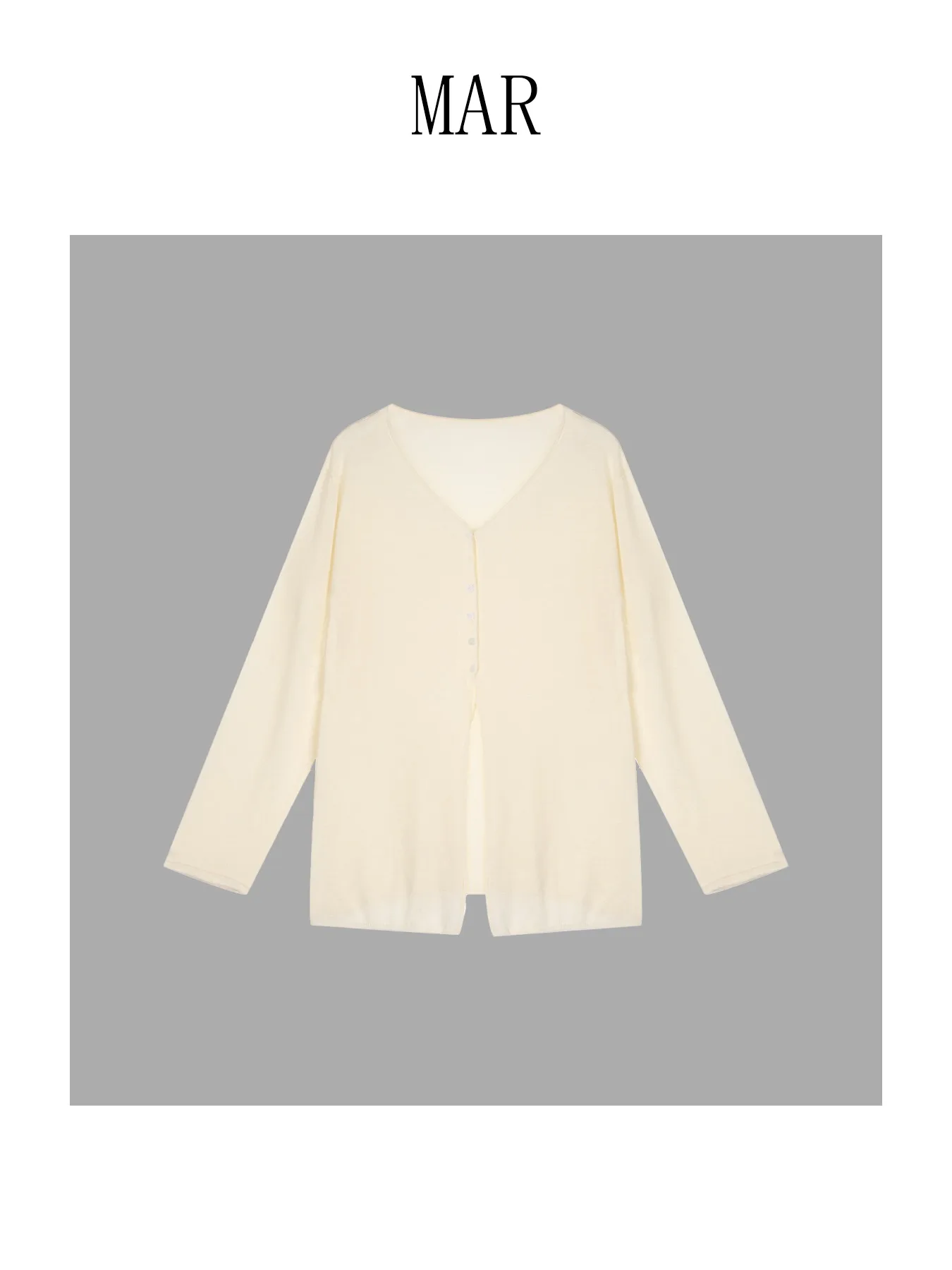 

Mar Women's Knitted Open Cardigan Summer New Sle Thin Long Sve Loose Slimming Wool Blend Lightweight Spring Faion