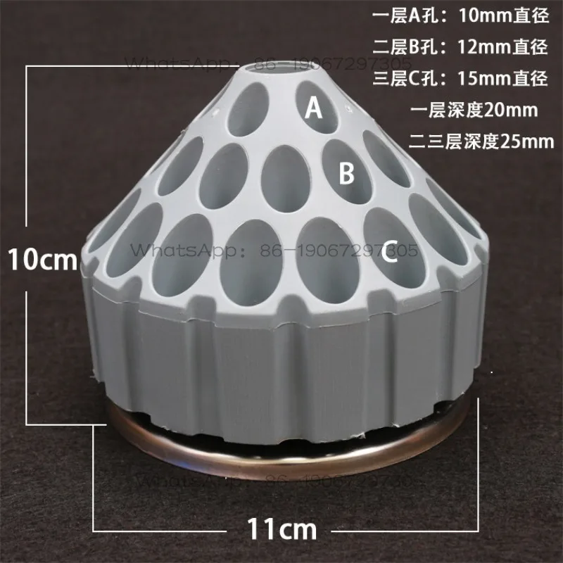 Engraving Tool Storage Box Honeycomb Rack 34-hole Grinding Head Finishing and Sorting Drill Bit Box
