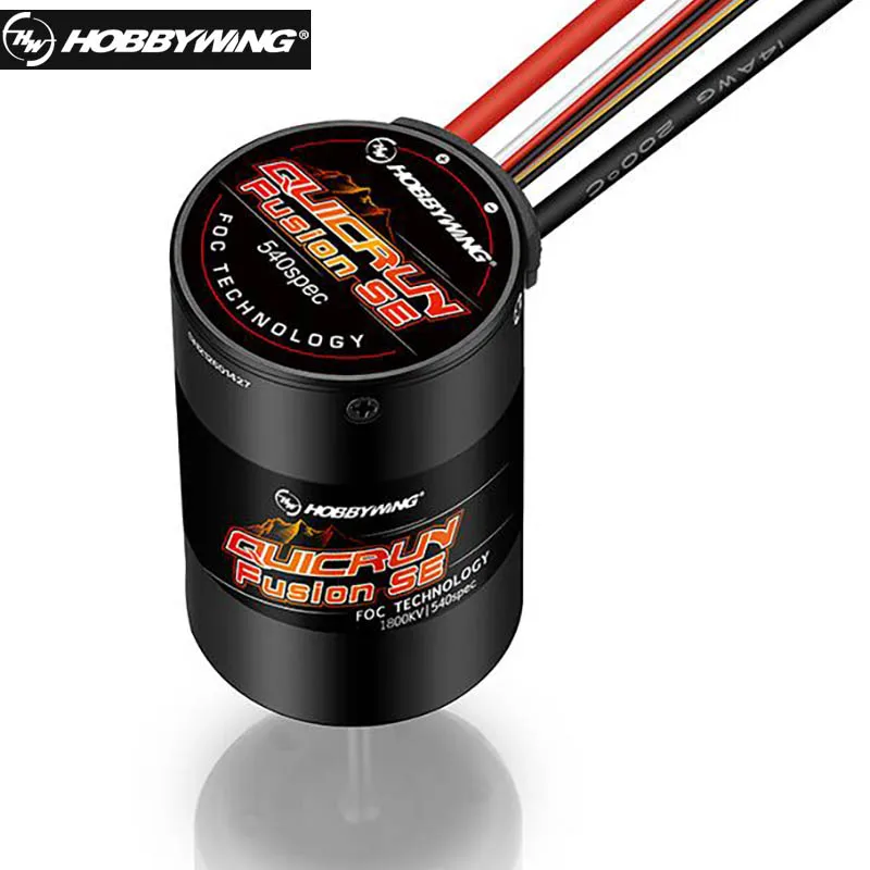 HobbyWing Fusion PRO 540 2300KV Fusion Se 1800KV 1200KV Sensory Motor Built in 60A 40A ESC 2 in 1 for RC 1/10 Climbing Car