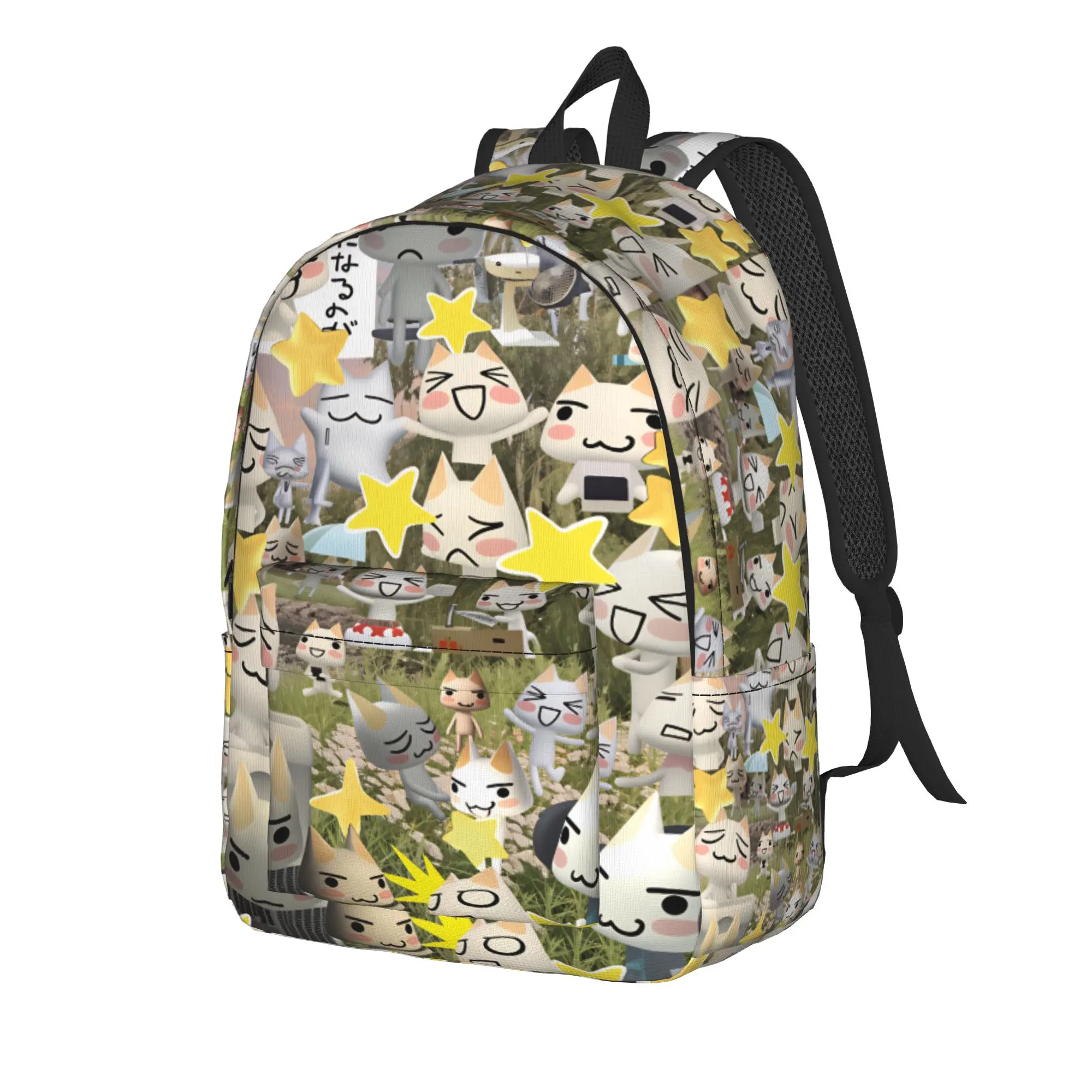 Toro Inoue Cat Backpack  Streetwear Backpacks Student Travel Soft High School Bags Custom Rucksack