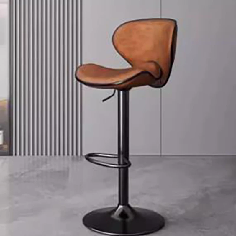 

Brown Modern Bar Stool Luxury European Adjustable Nordic Chair Ergonomic Comfortable Sillas Para Barra De Cocina Bar Furniture