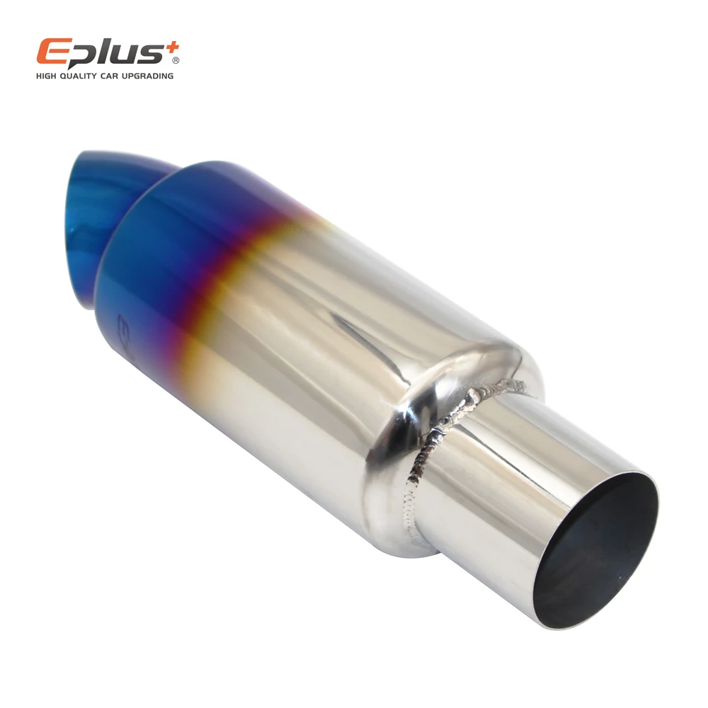 Car Motorcycle Styling Exhaust System Muffler Tail Pipe Tip Universal High Quality Stainless Steel ID 51mm 63mm