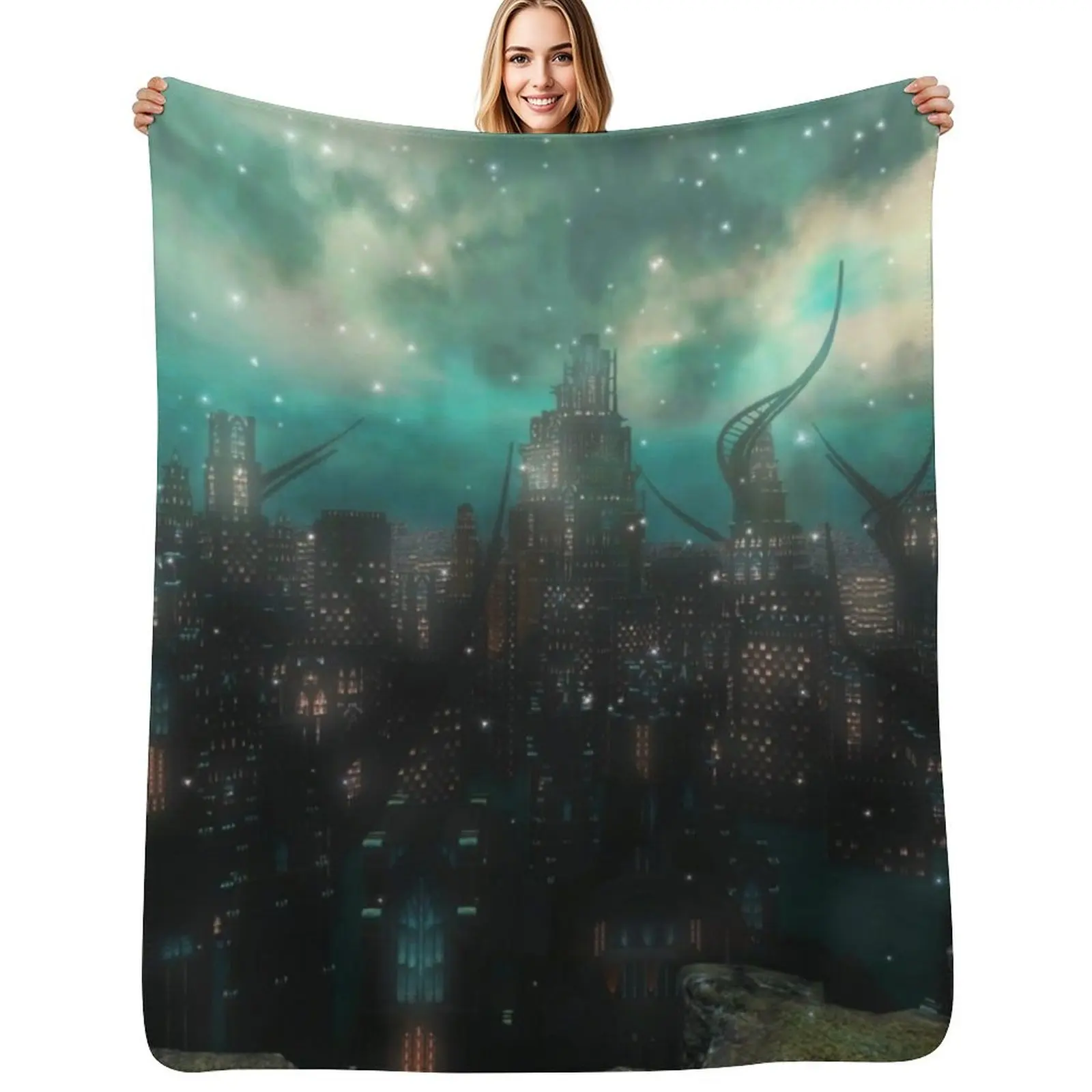 

FFXIV - Amaurot Throw Blanket Kid'S Cute Plaid heavy to sleep Furry Blankets