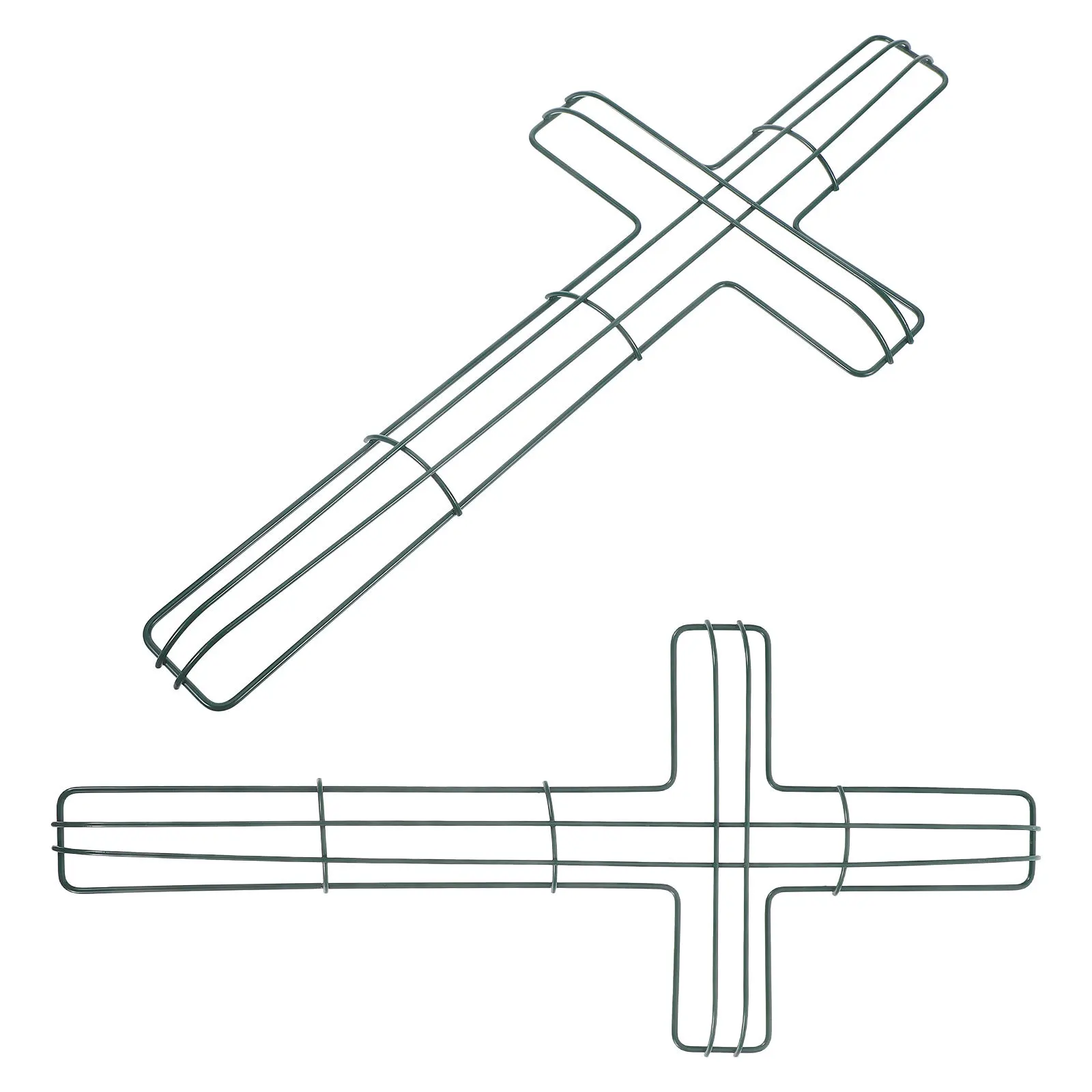 

2Pcs Iron Wreath Frame Cross Shaped Easter Garland Supplies DIY Wreath Making Tool Flower Arranging Rack Flower Arranging Rack