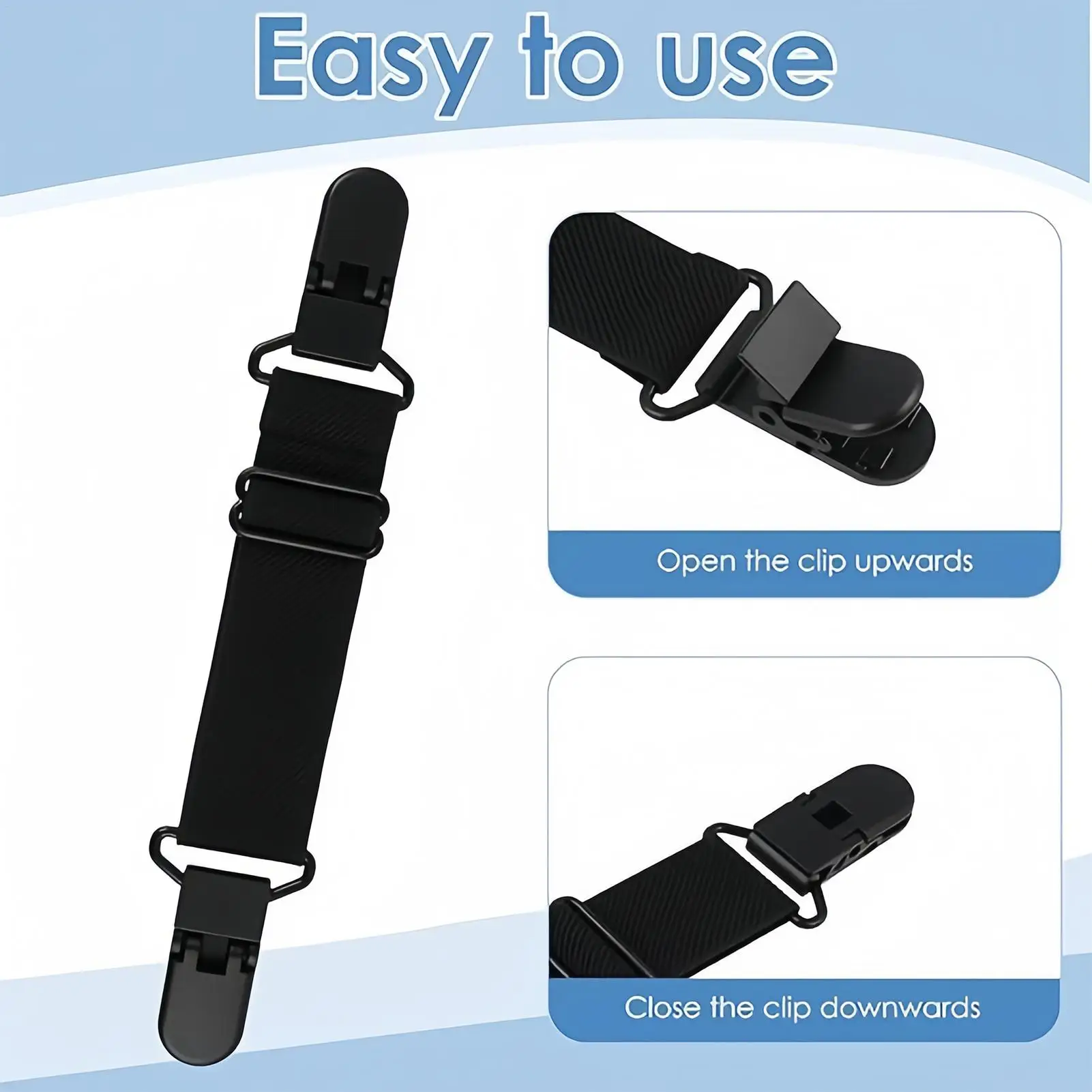 Kép 5: Cipőtisztító straps 2 Akta Alkalmazkodó m Alkalmazkodó m Liheg klipek nadrágot Kengyel lábát straps számára Nők férfiak lovaglás Kerékpáros Farmernadrág Kesztyű lova longue