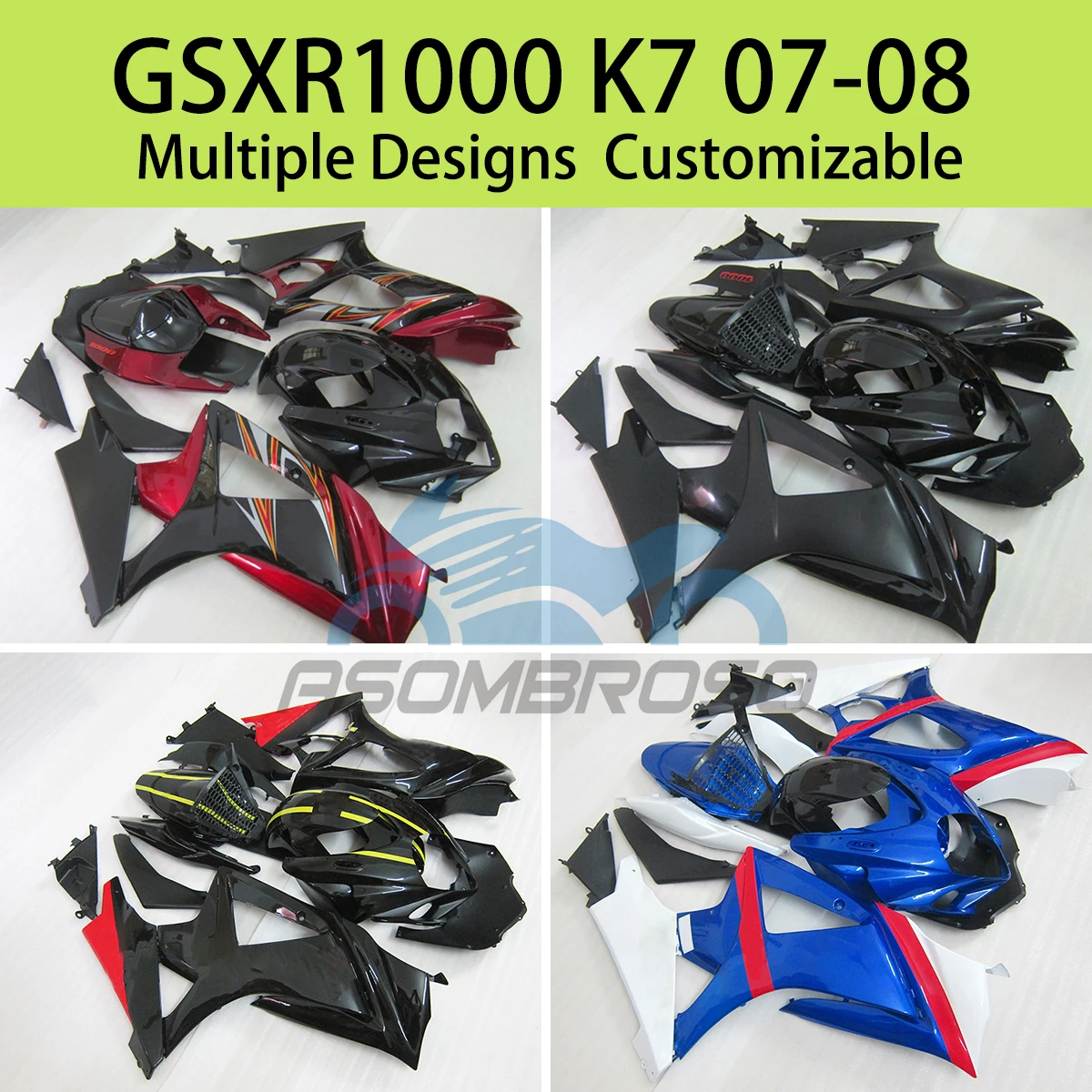 Suit GSXR1000 2007 2008 Fairings Motorcycle Plastic Body Pars for SUZUKI GSXR 1000 07 08 ABS Cowling Fairing Kit