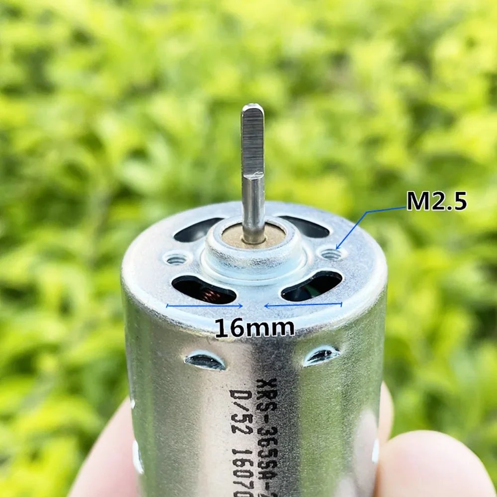 DC 6V-12V Micro 365 Motor D-shaft Plug-in Conductive RF-365-2944 High Speed 23500RPM for Toy Car Boat Model Electric Tool