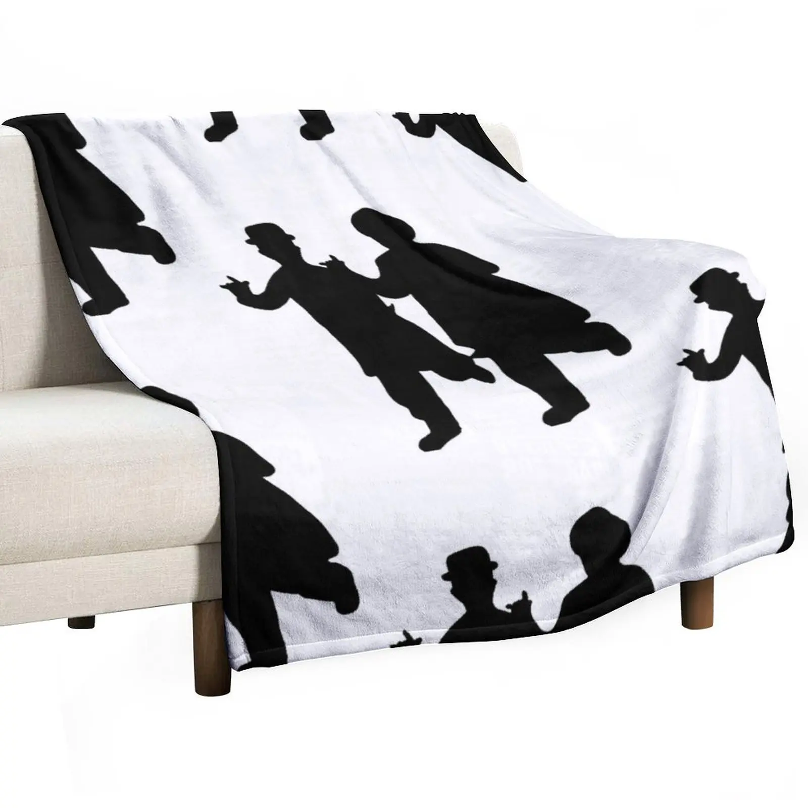 

Laurel & Hardy Throw Blanket Cozy Napping Blanket Gift for Mom Dad