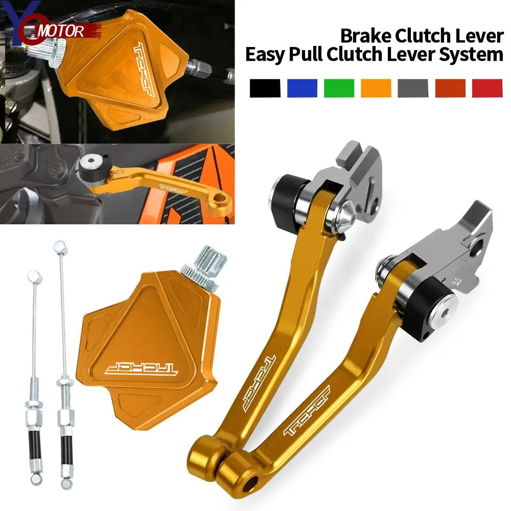 

Motorcycle Accessories Brake Clutch Lever Easy Pull Clutch Lever System Kit Aluminum Part For YAMAHA TRICKER 2004-2017 2016 2015