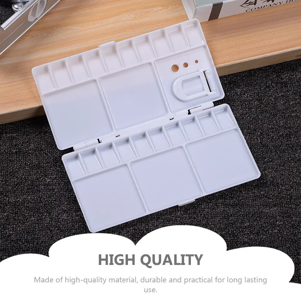 

Набор из 3 акварельных палитр: гладкая поверхность, легко чистится, пластиковый складной лоток для смешивания красок для художников, студентов, художественный набор для рисования