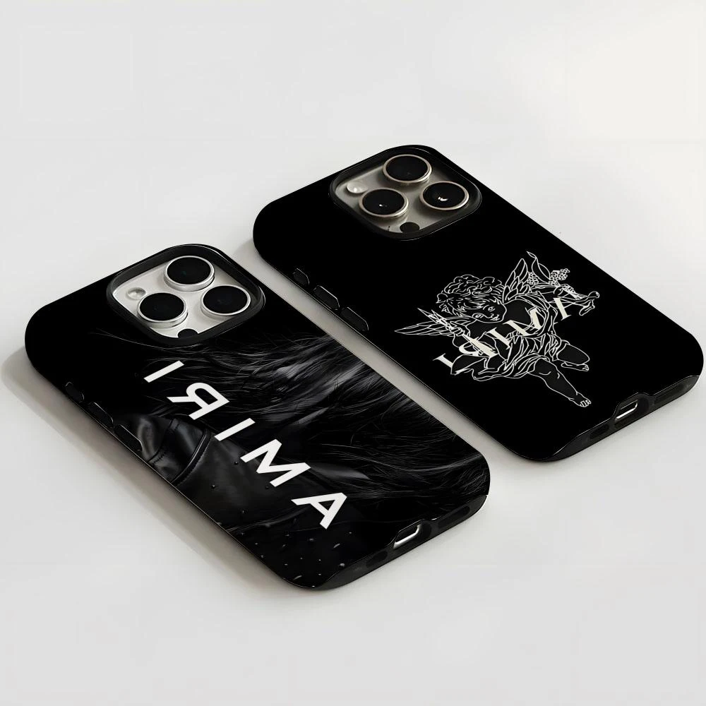 Luxury Design A-Amiries Y2k Phone Case for iPhone 17 16 15 14 13 12 11 X XSMAX Air Pro Max Plus Luxury Double-layer Back Cover
