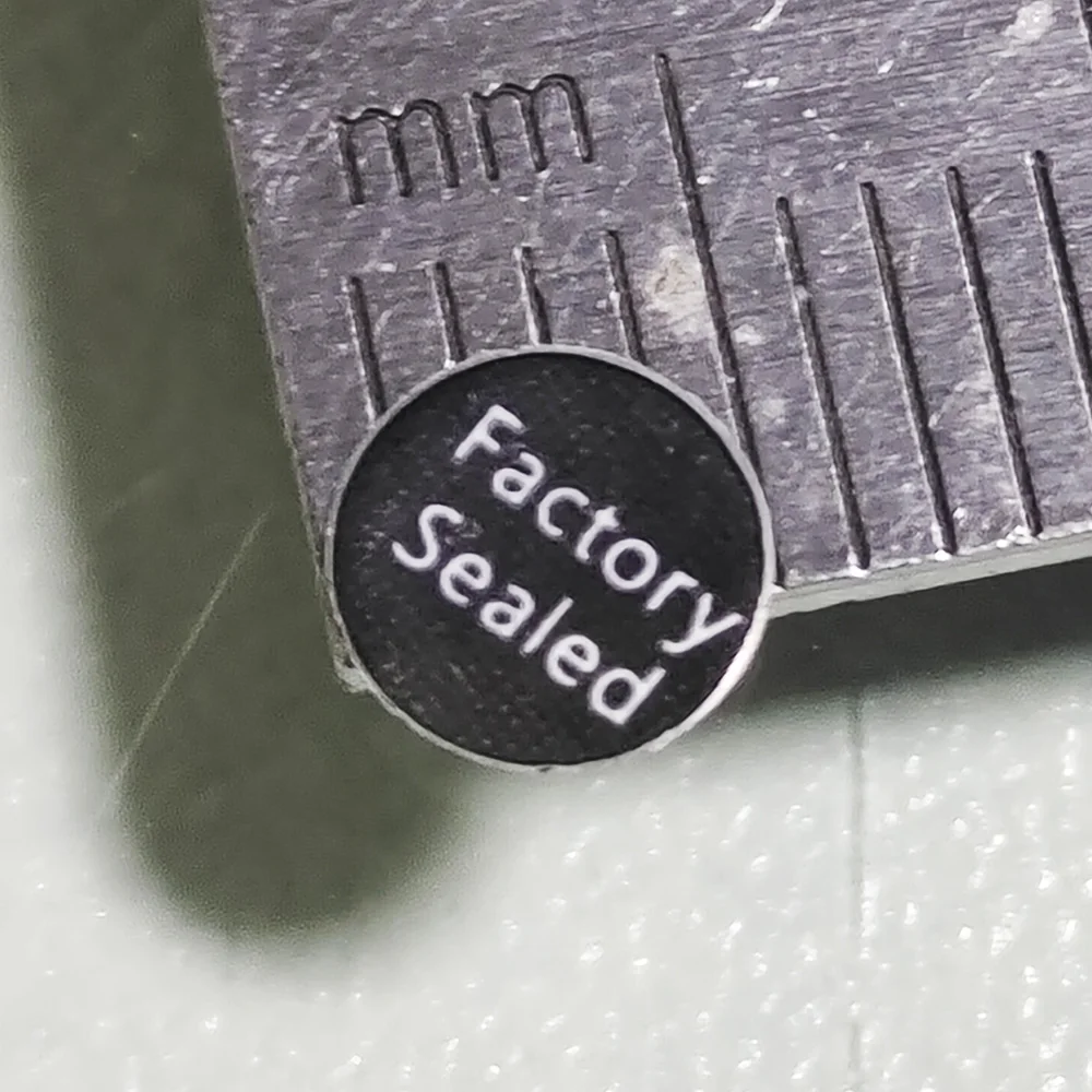 450pcs 5mm Factory Sealed Black Tamper Evident Removal Proof Brittle Paper Label Electronic Device Repair Guanantee Sticker