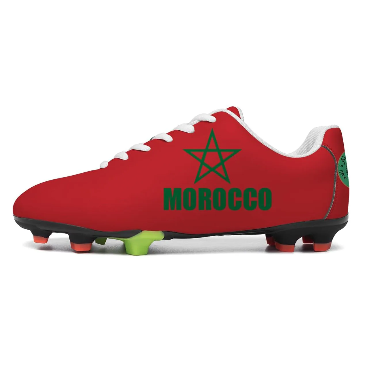 

Morocco Flag Football Shoes One Star Men Womens Soccer Shoe
