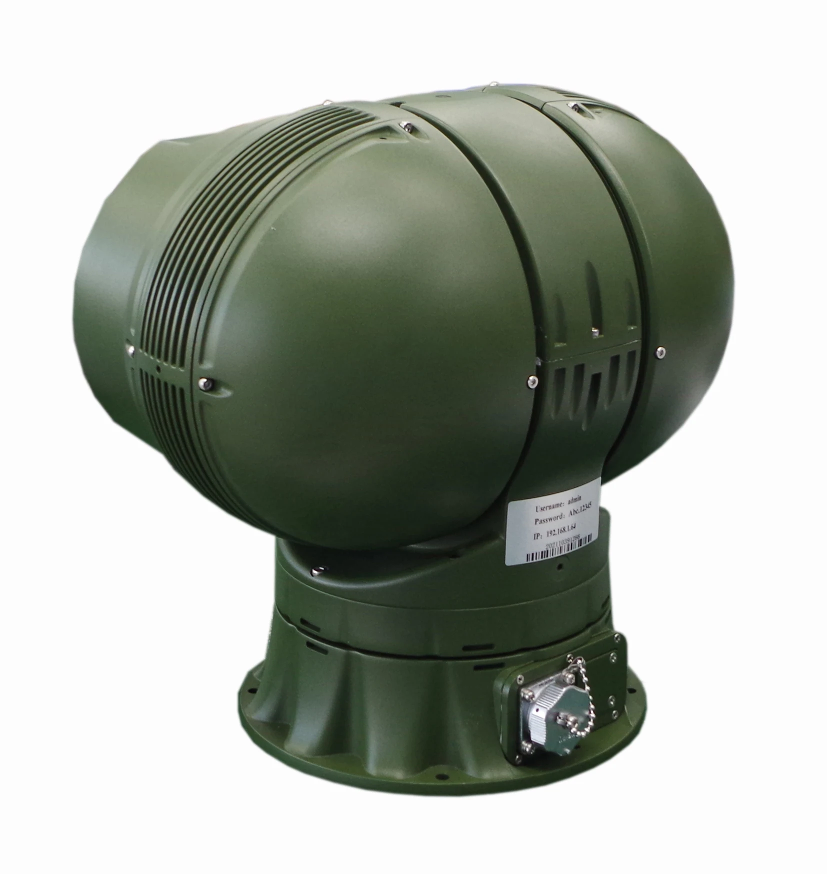 Wide-Angle PTZ Security Camera with 2MP Resolution Infrared Night Vision Long-Range Thermal Imaging Human Fire Vehicle Tracking