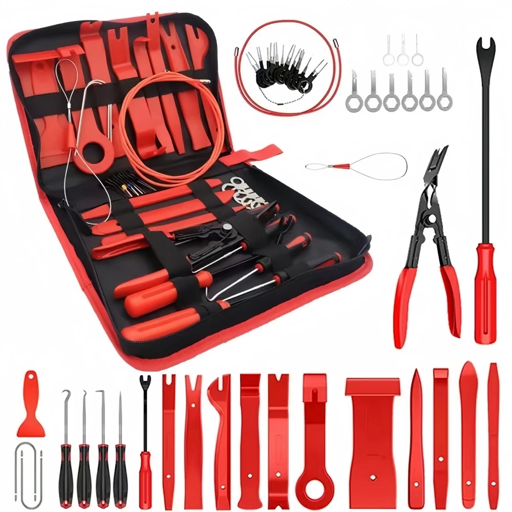 Auto Innen Demontage Kit Auto Kunststoff Trim Removal Tool Auto Clips Puller Diy Panel Werkzeuge Für Auto Trim Puller Set