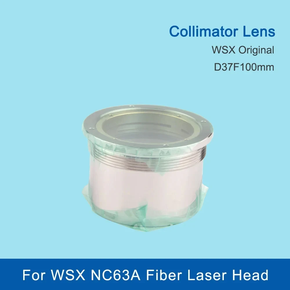  WSX Original Fiber Laser Focus Lens Collimator Lens D37F100 200mm For WSX NC63 NC63A Fiber Laser Cutting Head HSG