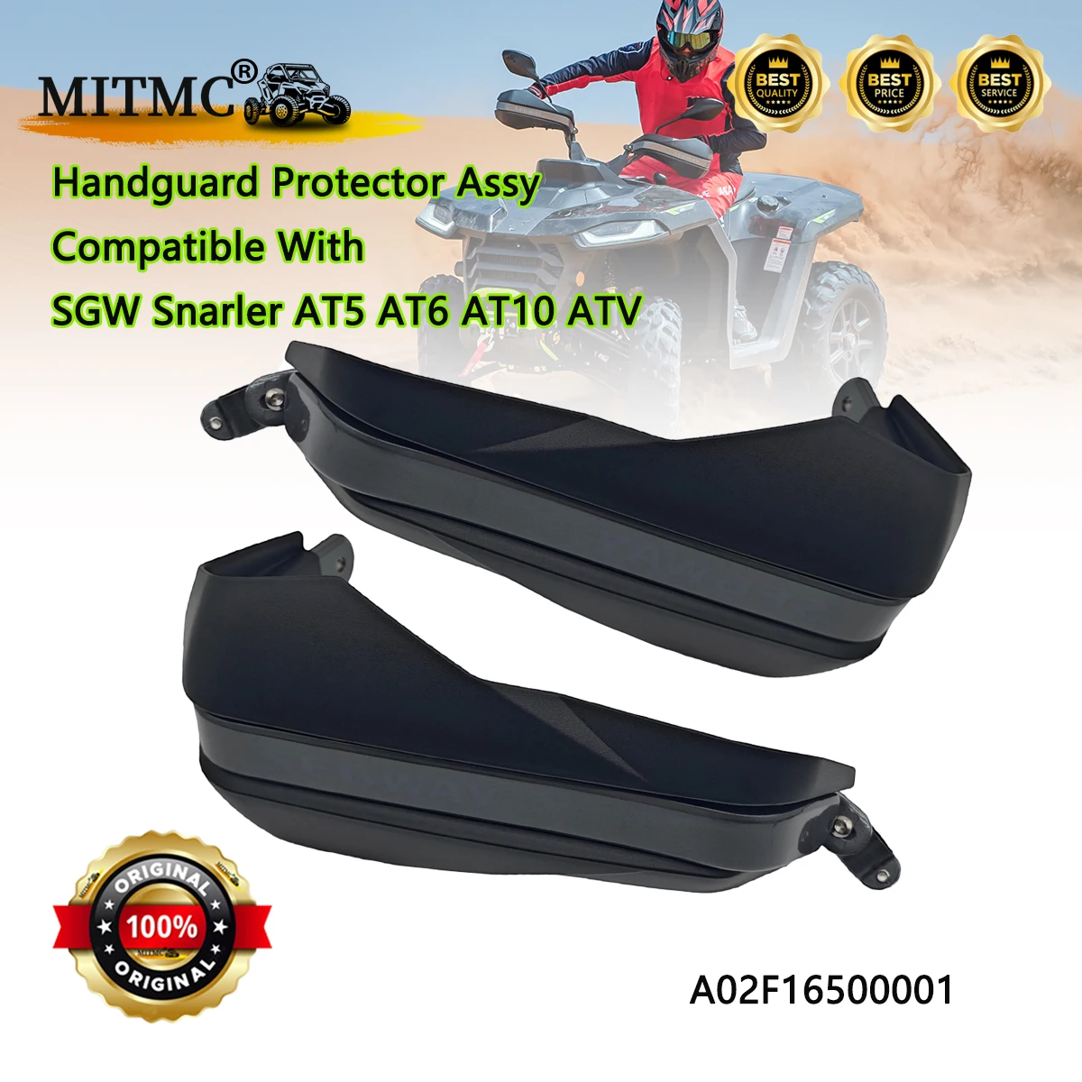 Handguard Protector Assy A02F16500001 Compatible With SGW Snarler AT5 AT6 AT10 ATV