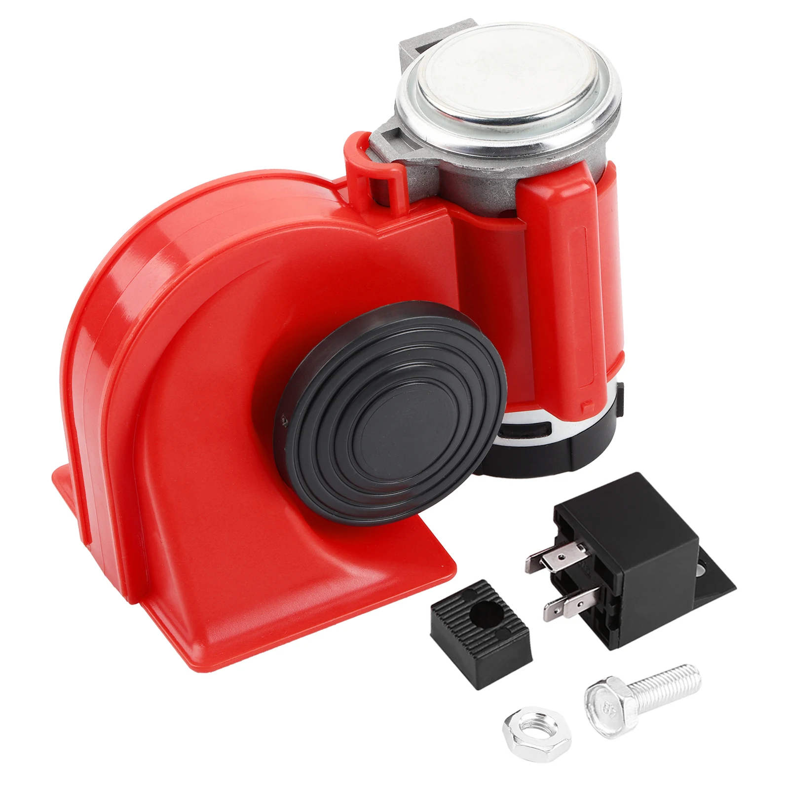 

12V Dual Tone Trumpet Super Loud Electric Air Horn Snail Electric Pump Siren Car Motorcycle Electric Air Horn Dual Tone Air Horn