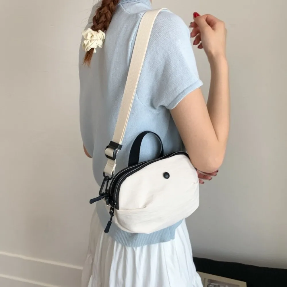 

Solid Color Leight Weight Shoulder Bag Large Capacity Adjustable Strap Leisure Crossbody Bag Casual Simple Women's Handbags