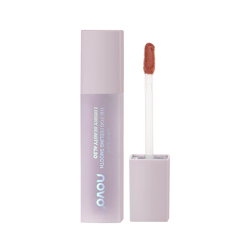 Ice Soft Mist Lip Glaze Matte Lip Mud Waterproof Long Lasting Silky Touch Cheek Lip Makeup Lipstick For Women Red Lip Tint