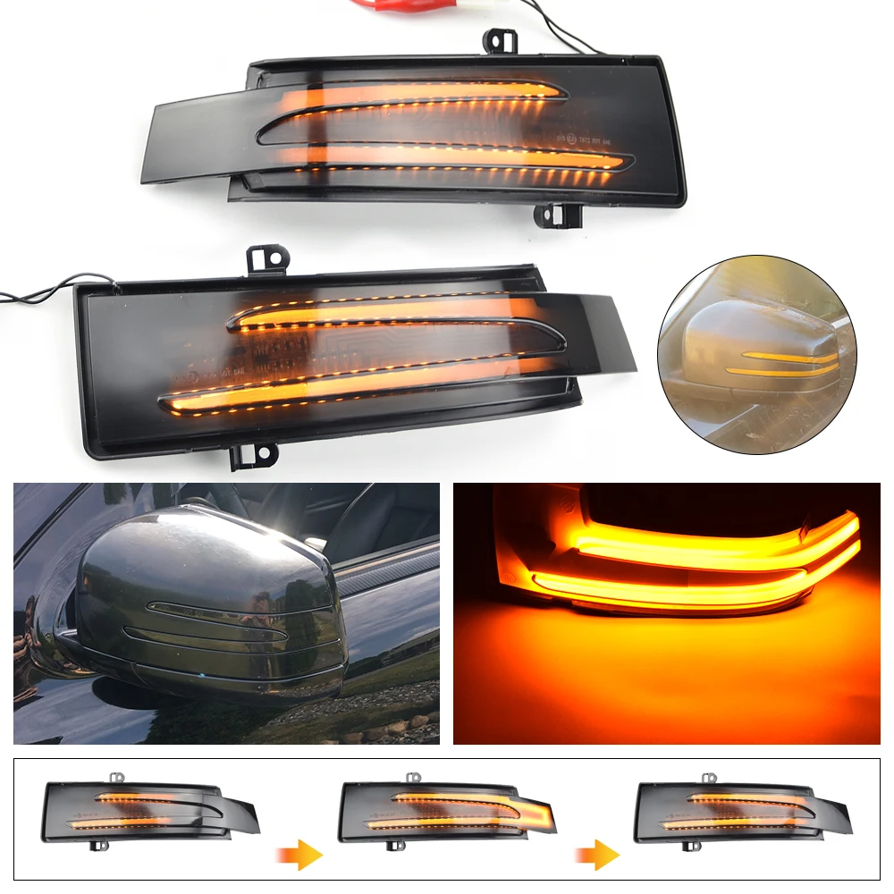 For Mercedes-Benz G M R-Class SUV W463 GL X164 X166 GLS X166 W166 W251 V251 Dynamic Turn Signals Light Car accessories