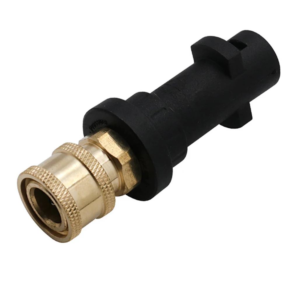 Pressure Washer Adapter Water Pistol Adapter Pressure Washing Garden Hose Connection Color Black Eliminates Hose Twisting