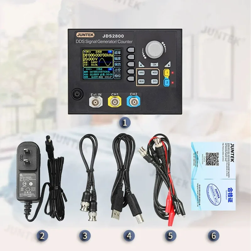 JDS2800 15MHz 40MHz 60MHz Dual-channel Function Signal generator AC100-240V DDS Function Arbitrary Waveform Pulse Generator