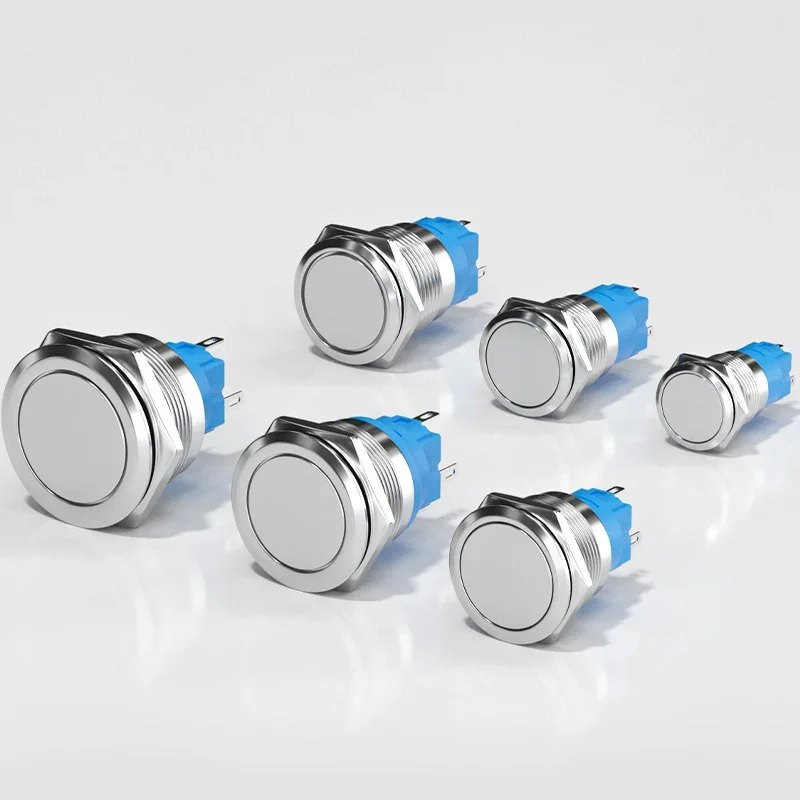 

Металлический кнопочный переключатель, самоблокирующийся, с самовозвратом, водонепроницаемый, маленький, с легкой модификацией автомобиля, 12/16/19/22 мм