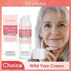 Wild Yam Cream For Hormone Balance Menopause Soothing Reduce Hot Flashes Women Body Balance Support Progesterone Relief Cream